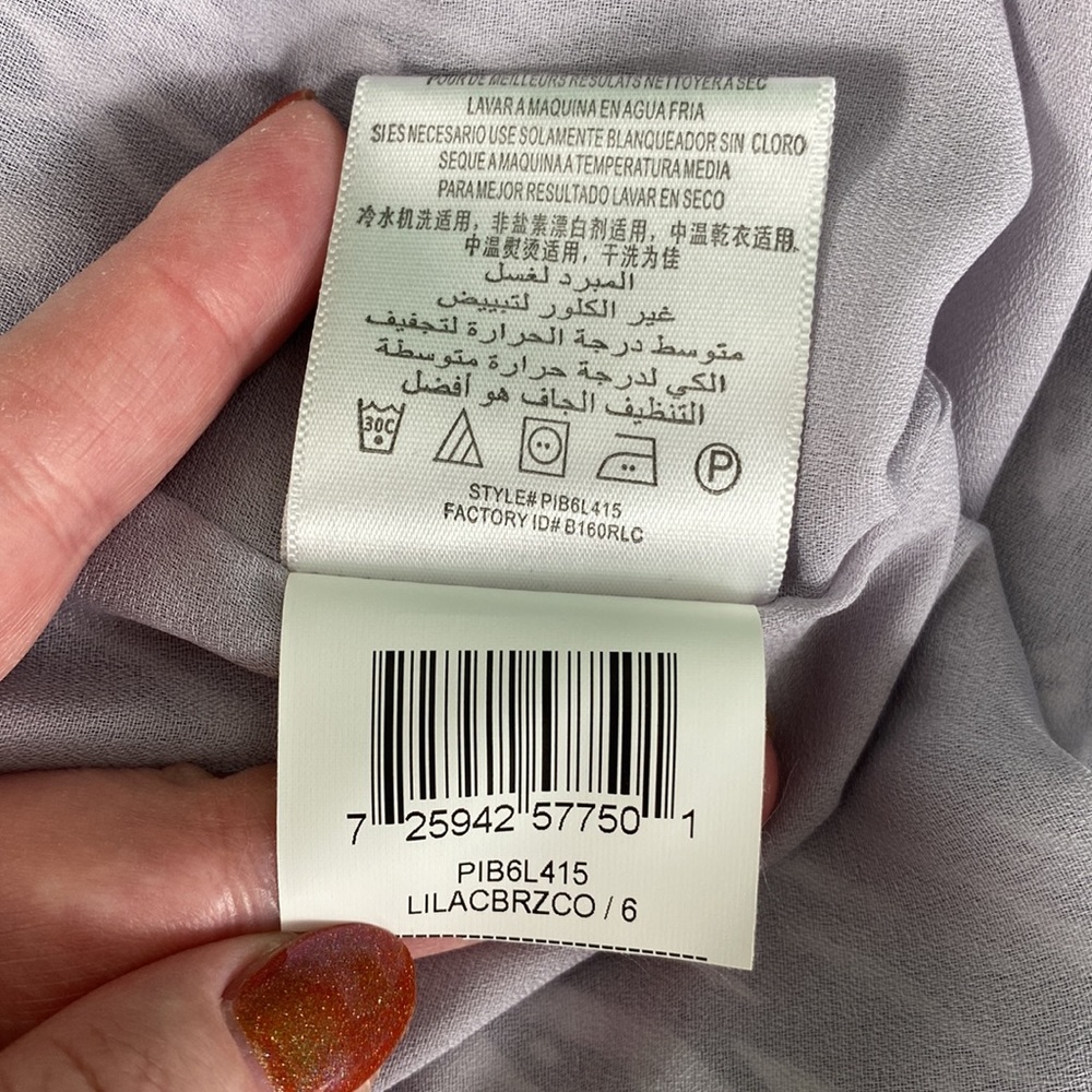 BCBGeneration Lilac Zebra Print Sleeveless Mini Dress - Picture 16 of 16